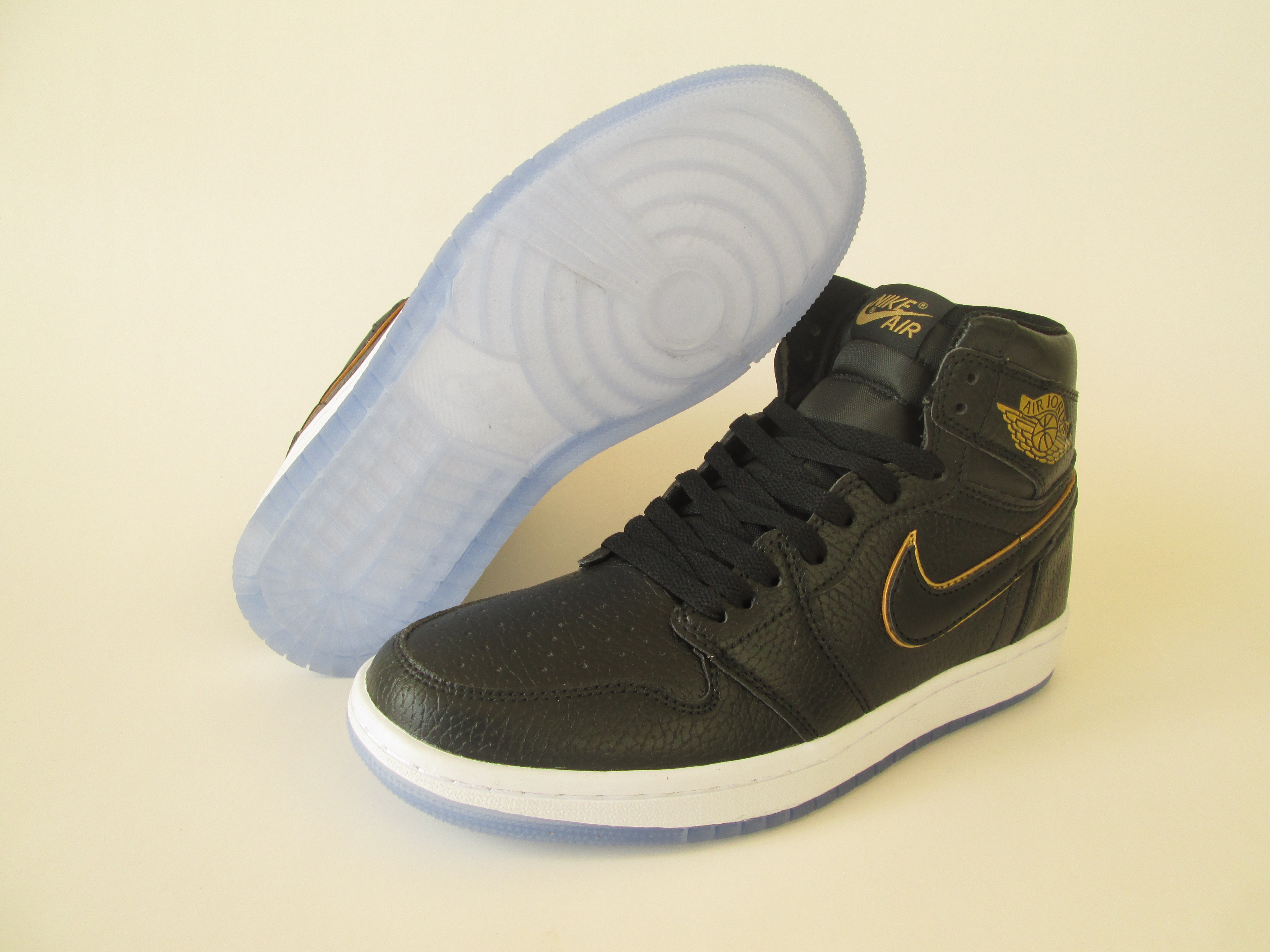 New Air Jordan 1 All Star Black Gold Shoes - Click Image to Close